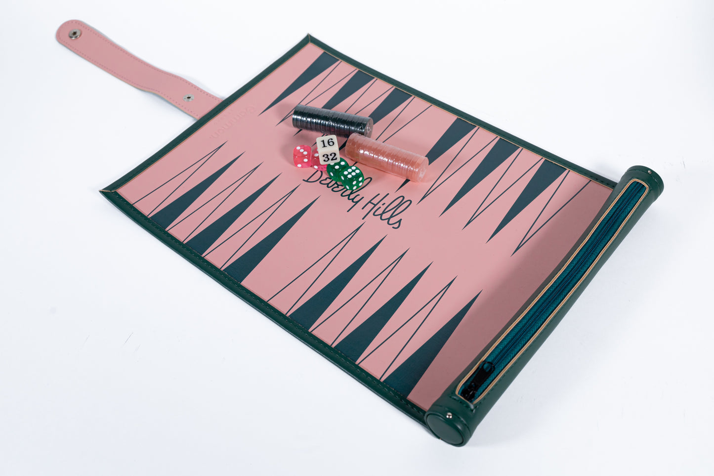 Beverly Hills Leather Backgammon Board