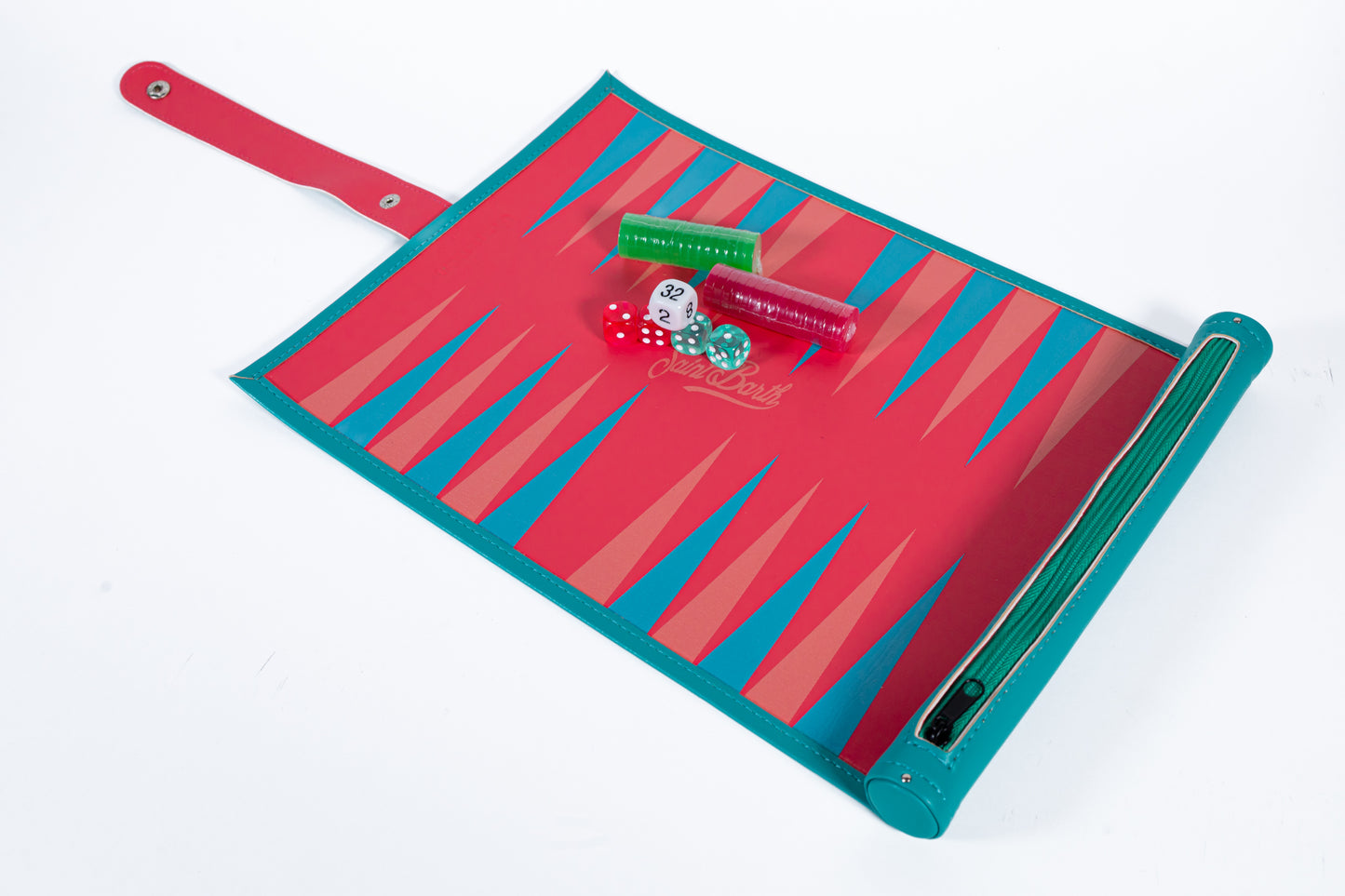Saint Barths Leather Backgammon Board