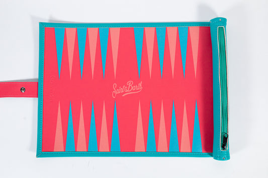 Saint Barths Leather Backgammon Board
